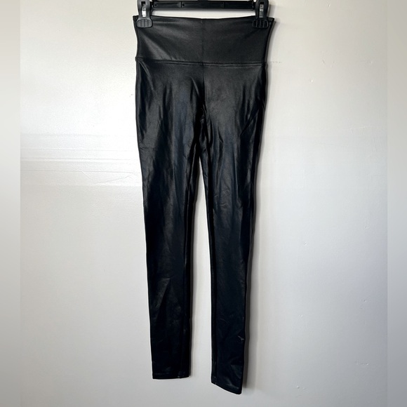 Spanx Faux Leather Black Leggings, S - Picture 5 of 10